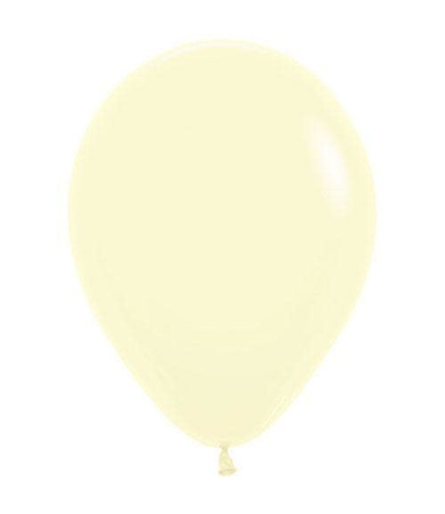 Afrah Tafal 12 Inch Pastel Balloons 50/pk-Yellow