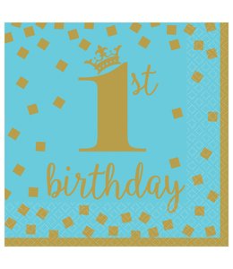 Amscan Inc. 1st Birthday Boy Luncheon Napkins