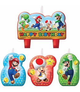Amscan Inc. Super Mario Brothers  Birthday Candle Set