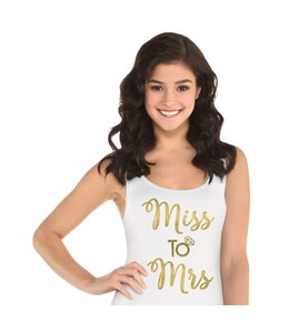 Amscan Inc. Miss to Mrs. Tank Top One Size