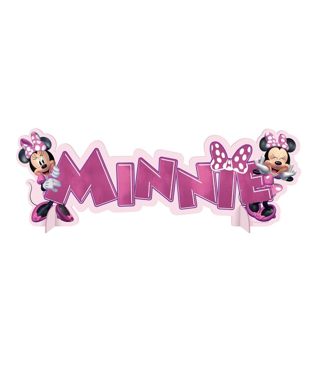 Amscan Inc. Minnie Mouse Forever Hot Stamped Table Decoration 1(4L x 4 3/4H) Inches
