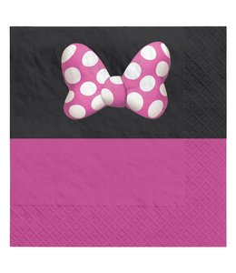 Amscan Inc. Minnie Mouse Forever Luncheon Napkins (6 1/2X6 1/2) Inches 16/pk