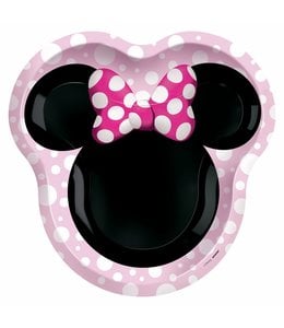Amscan Inc. Minnie Mouse Forever 9 Inch Shaped Plates 8/pk