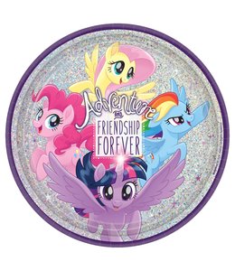 Amscan Inc. My Little Pony Friendship Adventures Prismatic Round Plates, 9 Inch 8/pk