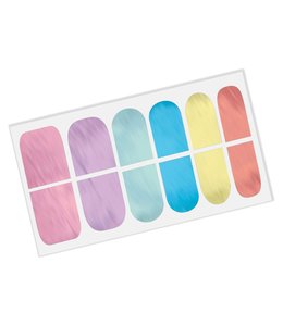 Amscan Inc. Magical Rainbow Birthday Nail Skins (2 1/2X5 1/4) Inches 12 pcs