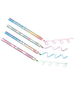 Amscan Inc. Magical Rainbow Birthday Multicolor Pencils 7 3/8 Inch 4/pk