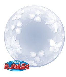 Qualatex 24 Inch Mylar Bubble Balloon-Fancy Fillingree