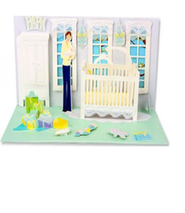 Up On Paper Greeting Card-Baby's Room