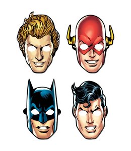Amscan Inc. Justice League Heroes Unite  Paper Masks
