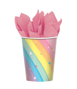 Amscan Inc. Magical Rainbow Birthday Cups, 9 oz. 8/pk