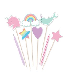 Amscan Inc. Magical Rainbow Birthday Candle Mix