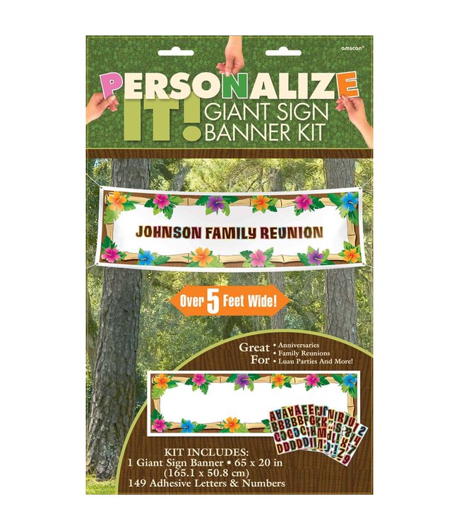 Amscan Inc. Luau Personalized Giant Sign Banner