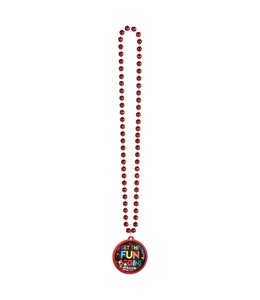 Amscan Inc. Let The Fun Begin Bead Necklace 17 Inches