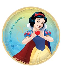 Amscan Inc. Disney Princess Round Plates, 9 Inch 8/pk-Snow White