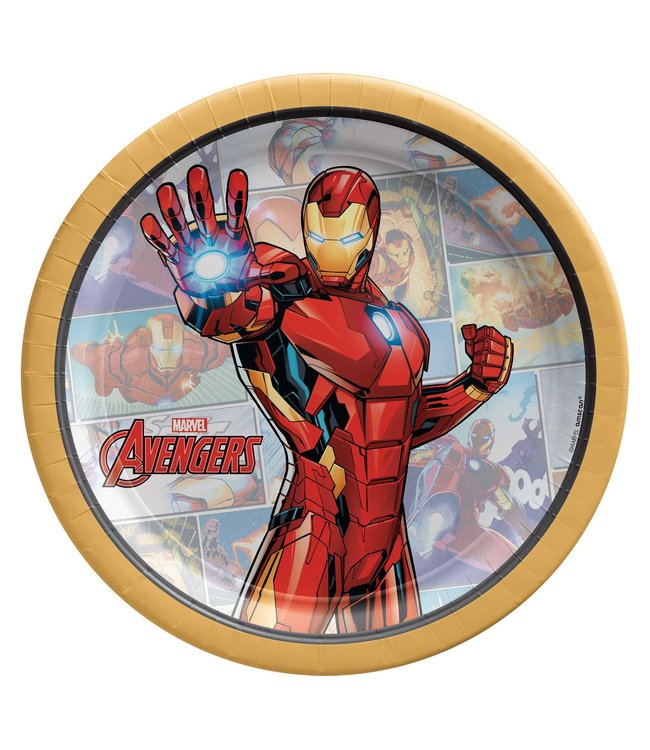 Amscan Inc. Iron Man 7 Inch Round Plates