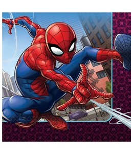 Amscan Inc. Spider-Man Webbed Wonder Luncheon Napkins (6 1/2X6 1/2) Inches 16/pk