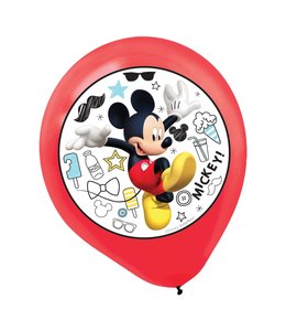 Amscan Inc. Disney  Mickey on the Go Color Printed 12 Inch Latex Balloons 5/pk