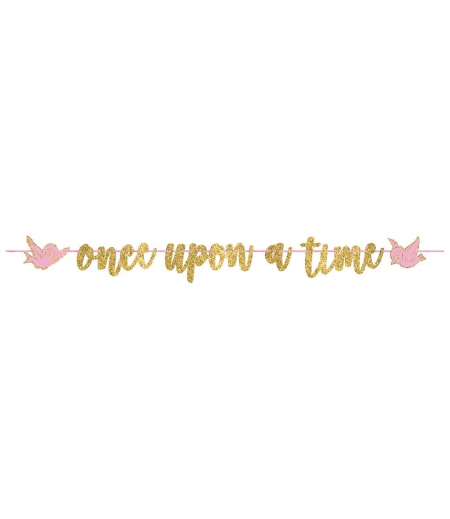 Amscan Inc. Disney Princess Glitter Ribbon Letter Banner 12 Ft X 8 Inches