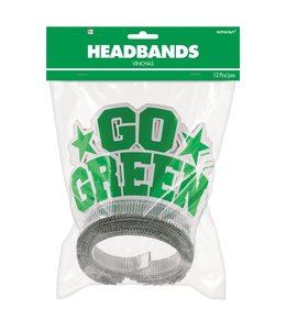 Amscan Inc. Green Paper Headbands 12/pk