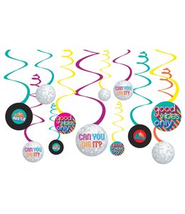 Amscan Inc. Good Vibes Value Pack Foil Swirl Decoration