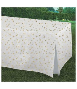 Amscan Inc. Gold Birthday Tablefitter Rectangle Table Cover (31HX72WX27D) Inches