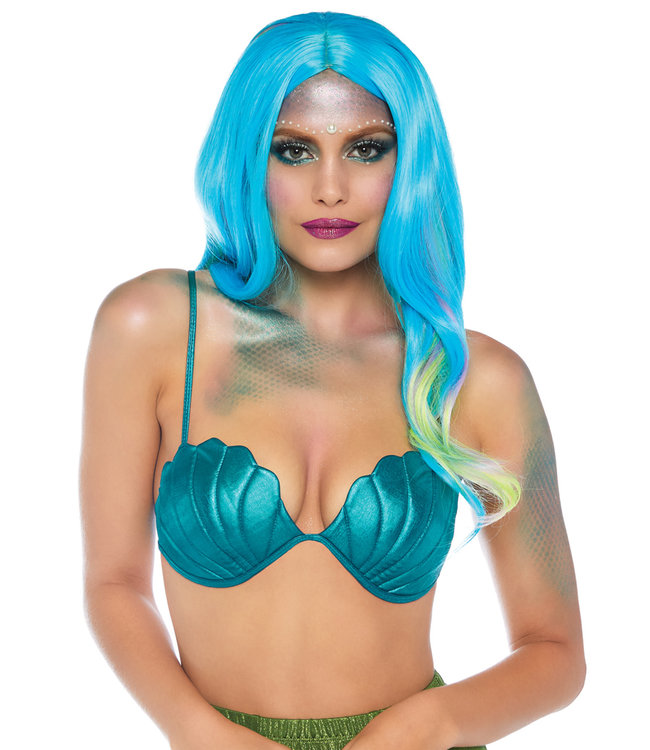 Leg Avenue Mermaid Shell Bra Top Women Costume L/Adult