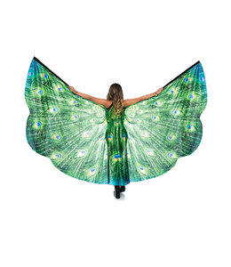 Leg Avenue Cape W/ Wings-Peacock Feather W/ Wrist Straps