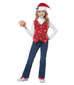California Costumes Holiday Vest-Red