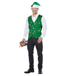California Costumes Holiday Vest Green
