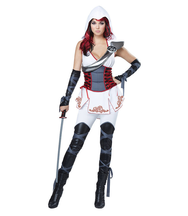 California Costumes Sexy White Ninja  Women's Costume