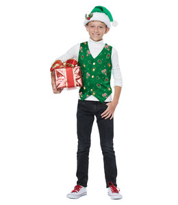 California Costumes Holiday Vest Green