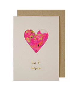 Meri Meri Heart Confetti Shaker Anniversary Card