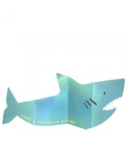 Meri Meri Metallic Shark Concertina Card