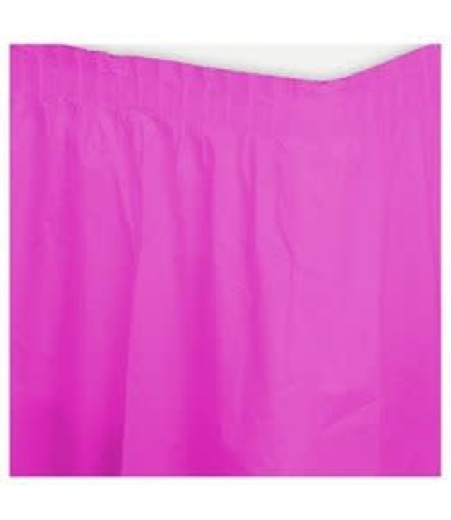Amscan Inc. Plastic Table Skirts - 14 Ft. X 29 Inch Pink
