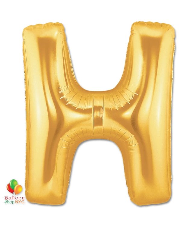 Miscellaneous Local Suppliers 40 Inch Mylar Balloon Letter H Gold