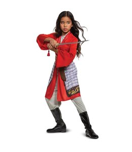 Disguise Mulan Hero Girls Red Dress Classic