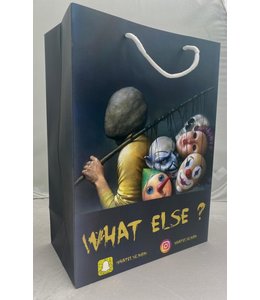 What Else Gift bag 10x5.5x14 Inch-Black With Heads