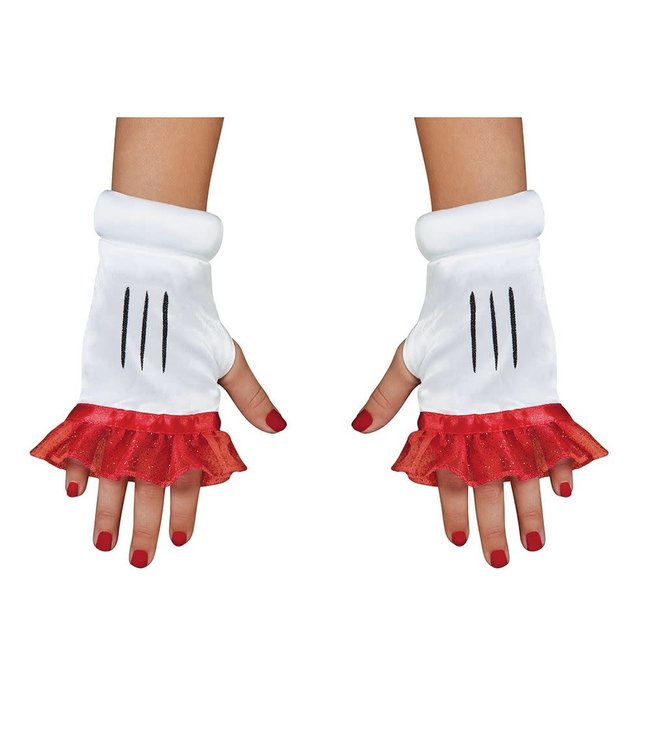 Disguise Red Minnie Child Glovettes