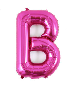Ginger ray 16"Mylar Airfilled Balloon Rose Pink Letter B