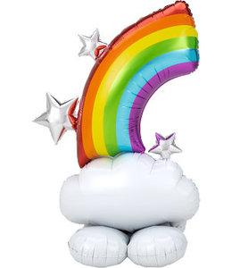 Anagram 52 Inch Airloonz Balloon-Rainbow & Clouds