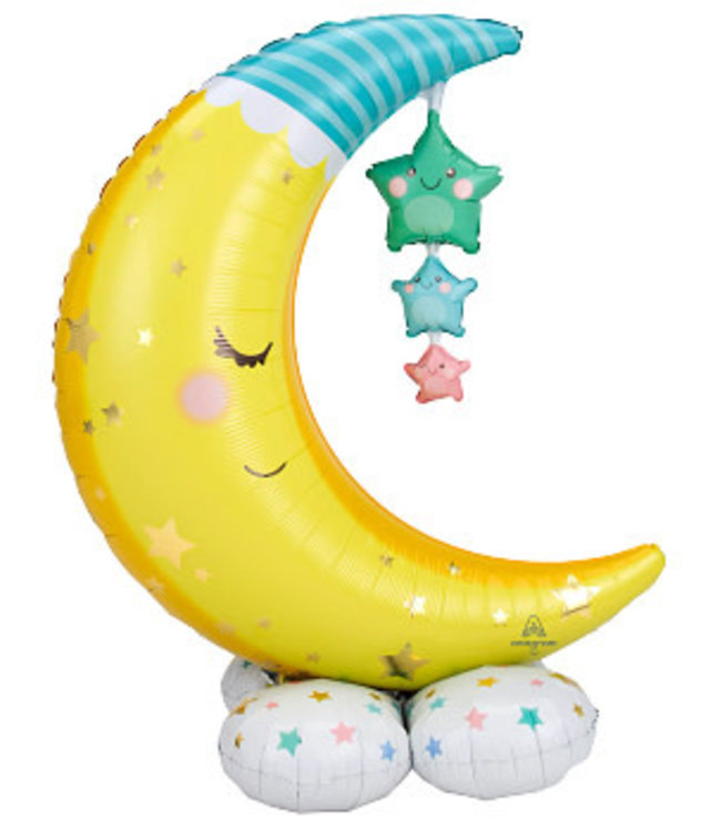 Anagram 55 Inch Airloonz Balloon-Moon & Stars