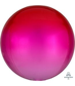 Anagram 16 Inch Orbz - Ombré Orbz® XL™ - Red & Pink