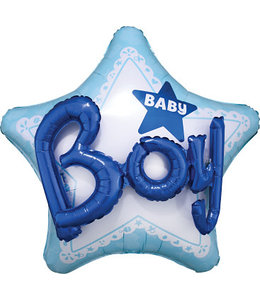 Anagram 32 Inch Mylar Balloon-Celebrate Baby Boy