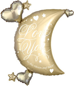 Anagram 32 Inch Mylar Balloon Shape-To the Moon and Back