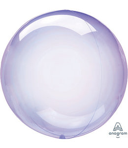 Anagram 20 Inch Crystal Clearz Balloon-Purple