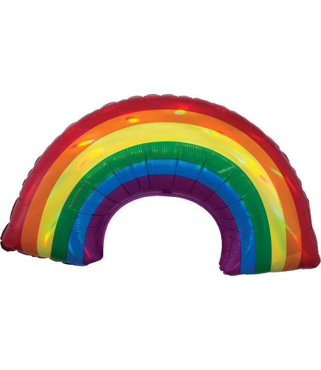 Anagram 34 Inch Mylar Balloon Shape-RainbowHolographic-Iridescent