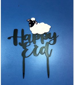 Cake Topper-Happy Eid Black