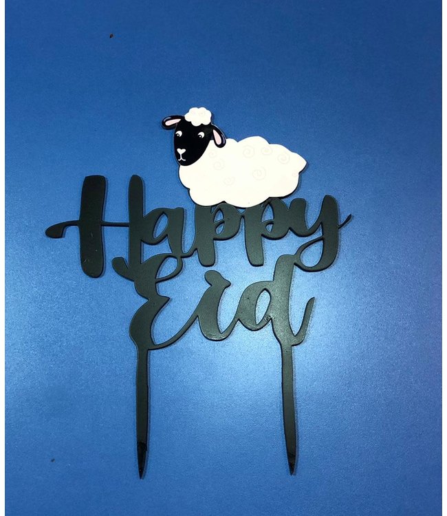 Cake Topper-Happy Eid Black