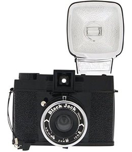 Supercali Diana F+ Camera With 4 Lenses & 8 Assorted Films-Black Jack