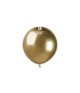 Gemar 19 Inch Latex Balloon 50 ct-Shiny Gold